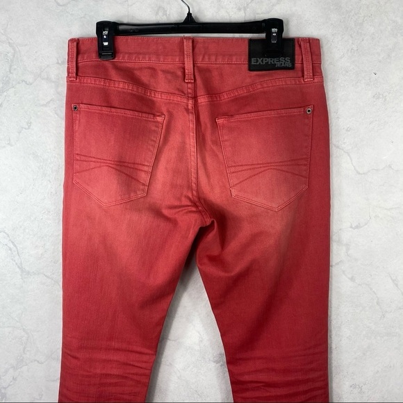 [Express] Men's Coral Skinny Jeans - Picture 4 of 4